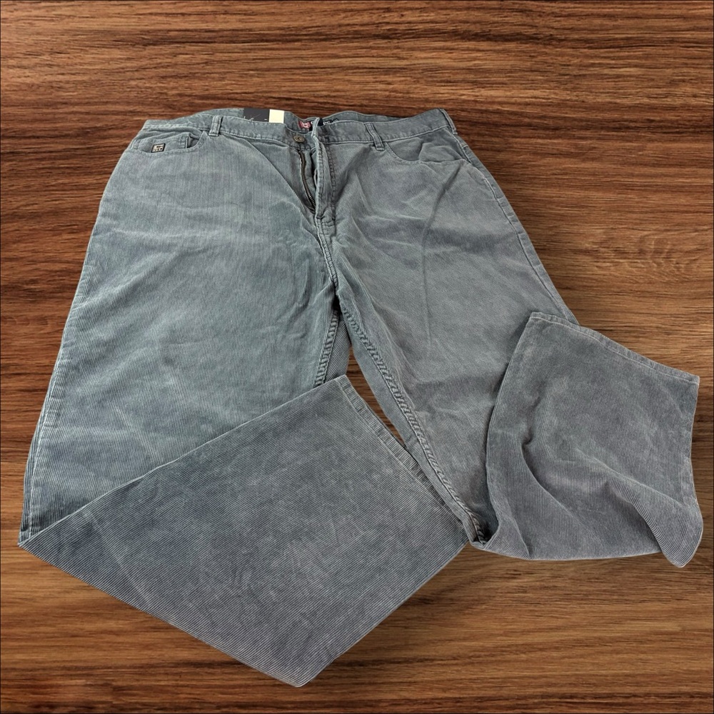 NWT Chaps Polo Ralph Lauren Men Corduroy Pants Gray 40X32 vintage DEADSTOCK (716